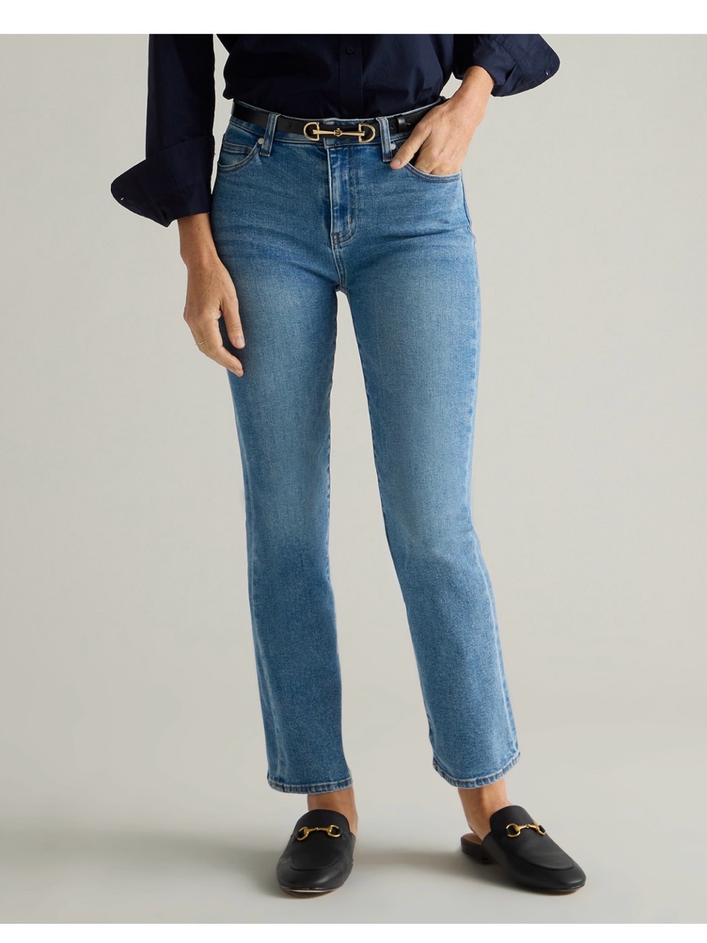Quince Kick Flare Denim Jeans